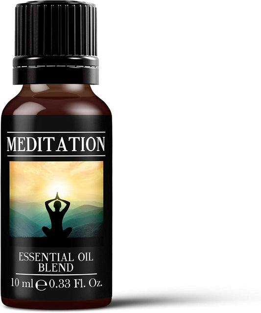 Mystic Moments | Meditation Essential Oil Blend 10Ml | Orange | Patchouli | Frankincense | Clary Sage | Thyme | Ylang Ylang | Aromatherapy Oil | For Diffusers & Massage | Vegan, Gmo Free