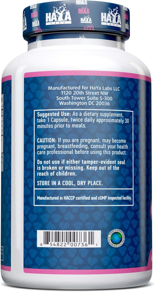 Haya Labs 10 Billion Acidophilus And Bifidus Probiotic Complex 60 Capsules