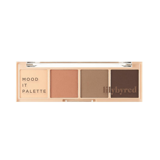 Lilybyred Mood It Palette Eyeshadow | Soft Neutral Ash Shades, Long-Wearing Formula | Easy Color Matching| Travel-Friendly Size For On-The-Go Convenience| K-Beauty (01#Shade It)