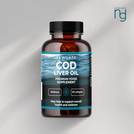 Cod Liver Oil 90 Softgels 1000Mg | High Strength Nutritional Supplement For Men & Women | Vitamin A 800µg - Vitamin D 5µg | Heart & Immunity Support | Gmo Free