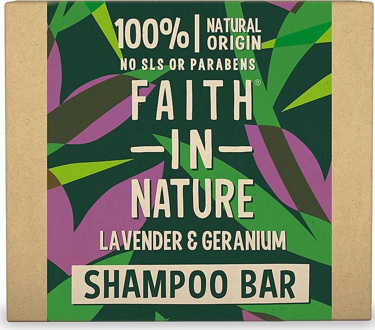 Faith In Nature Natural Lavender & Geranium Shampoo Bar, Soothing, Vegan & Cruelty Free, No SLS or Parabens, For All Hair Types, 85g : Amazon.co.uk: Beauty