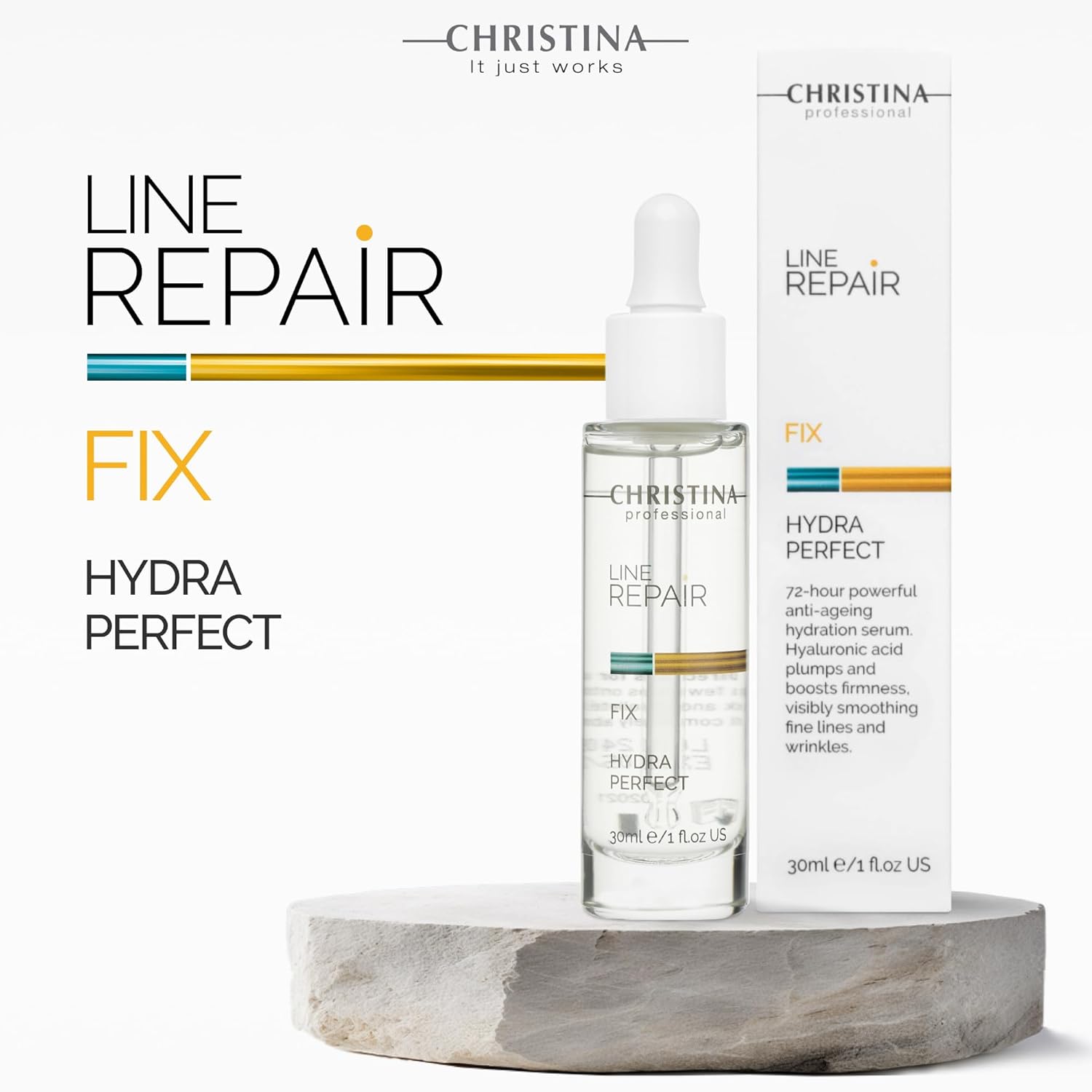 Christina Line Repair - Hydra Perfect Hyaluronic Serum - Intense Moisture & Anti-Aging Elixir 30Ml / 1 Fl.Oz : Beauty & Personal Care