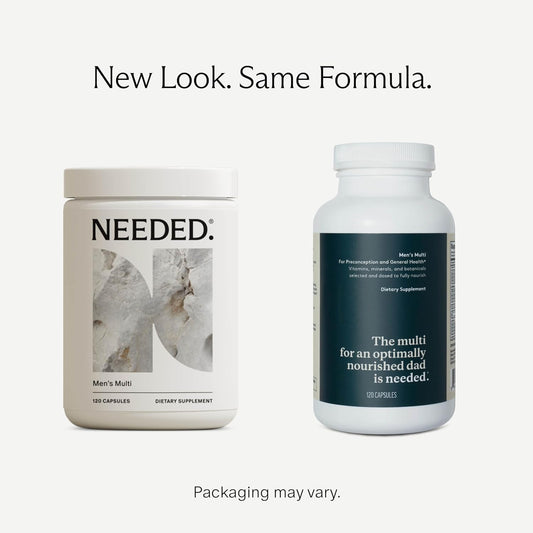 Needed. Men'S Multivitamin - Brain Function, Eye And Heart Health, 2,000Ius Of Vitamin D3, Immune, Hormone Balance, Vitamin B12, Selenium