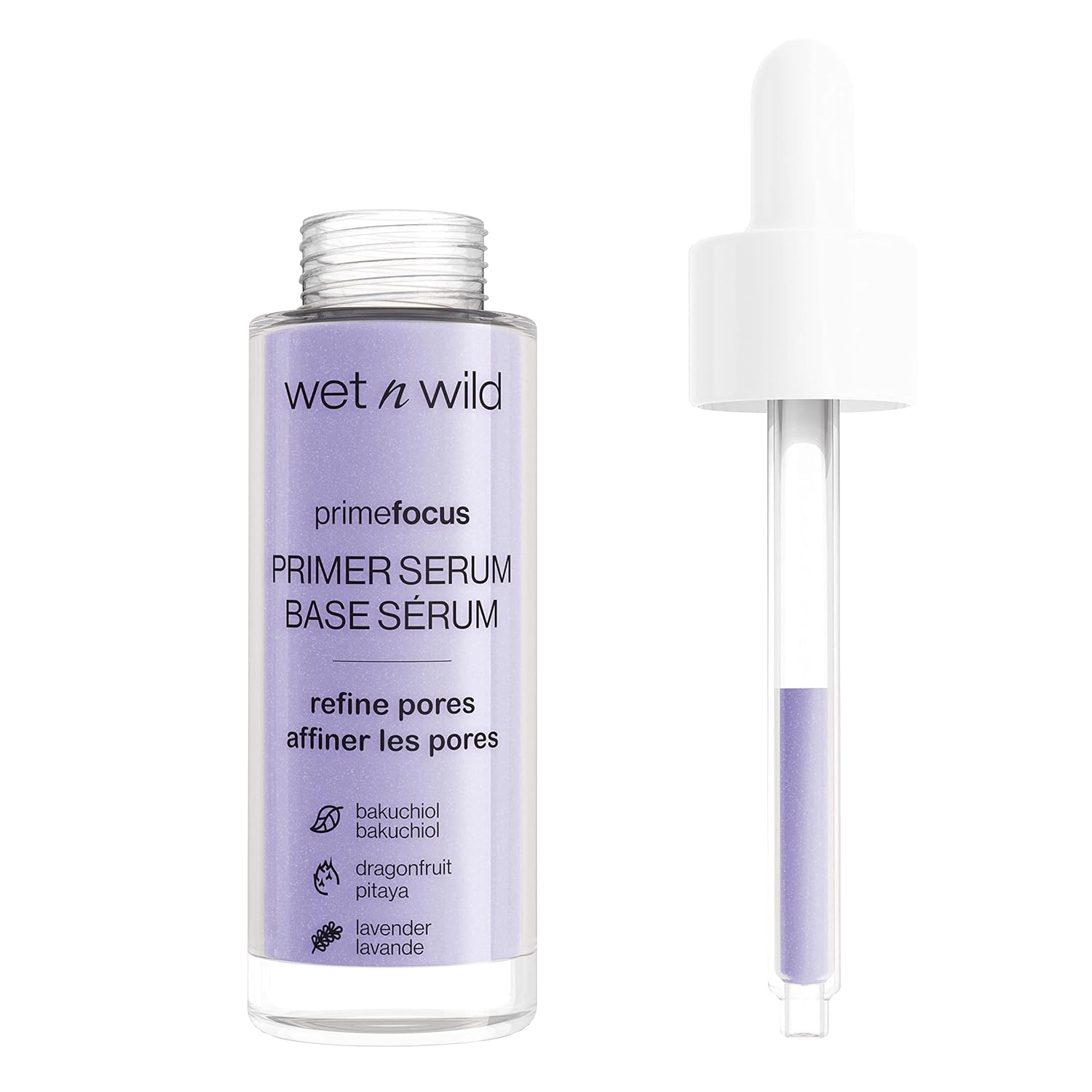 Wet N Wild Prime Focus Pore Minimizing Facial Serum Primer Makeup Extending | Reduces Pores | Improves Skin Texture | Exfoliates | Retinol Alternative, Hydrating