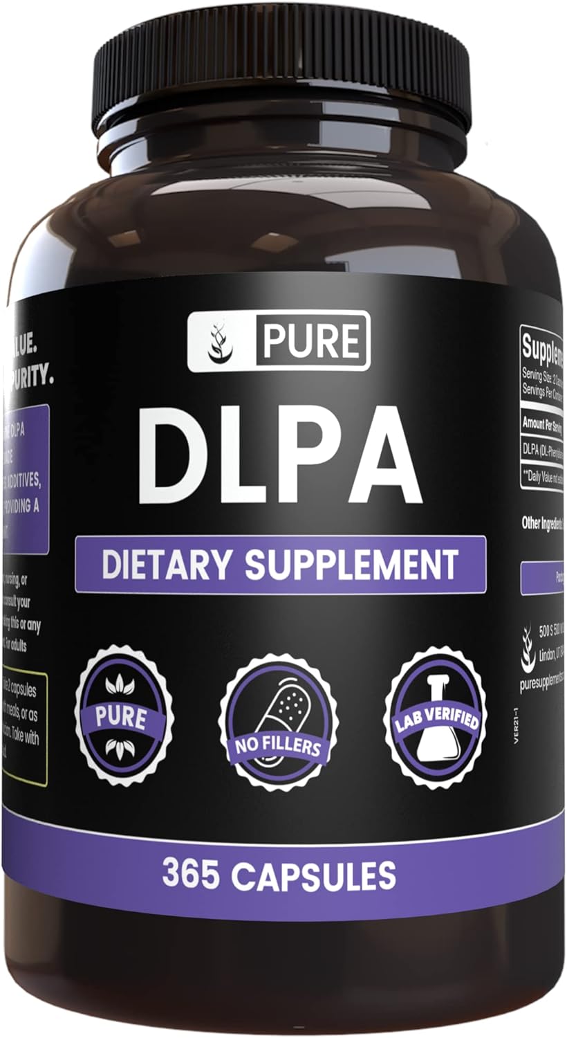 Pure Original Ingredients Dl-Phenylalanine Dlpa (365 Capsules) No Magnesium Or Rice Fillers, Always Pure, Lab Verified