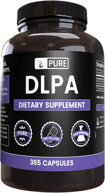 Pure Original Ingredients Dl-Phenylalanine Dlpa (365 Capsules) No Magnesium Or Rice Fillers, Always Pure, Lab Verified