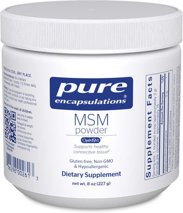 Pure Encapsulations Msm Powder | Hypoallergenic Supplement Supports Joint, Immune, And Respiratory Health | 8 Ounces