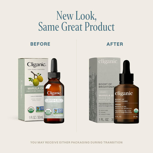 Cliganic Organic Marula Oil, 2Oz - 100% Pure - For Face & Hair | Natural Cold Pressed Unrefined