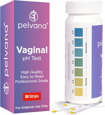 Vaginal pH Balance Test Strips for Women 50 Strips - Vaginal pH Test Strips to Monitor Feminine Health & Prevent Infections