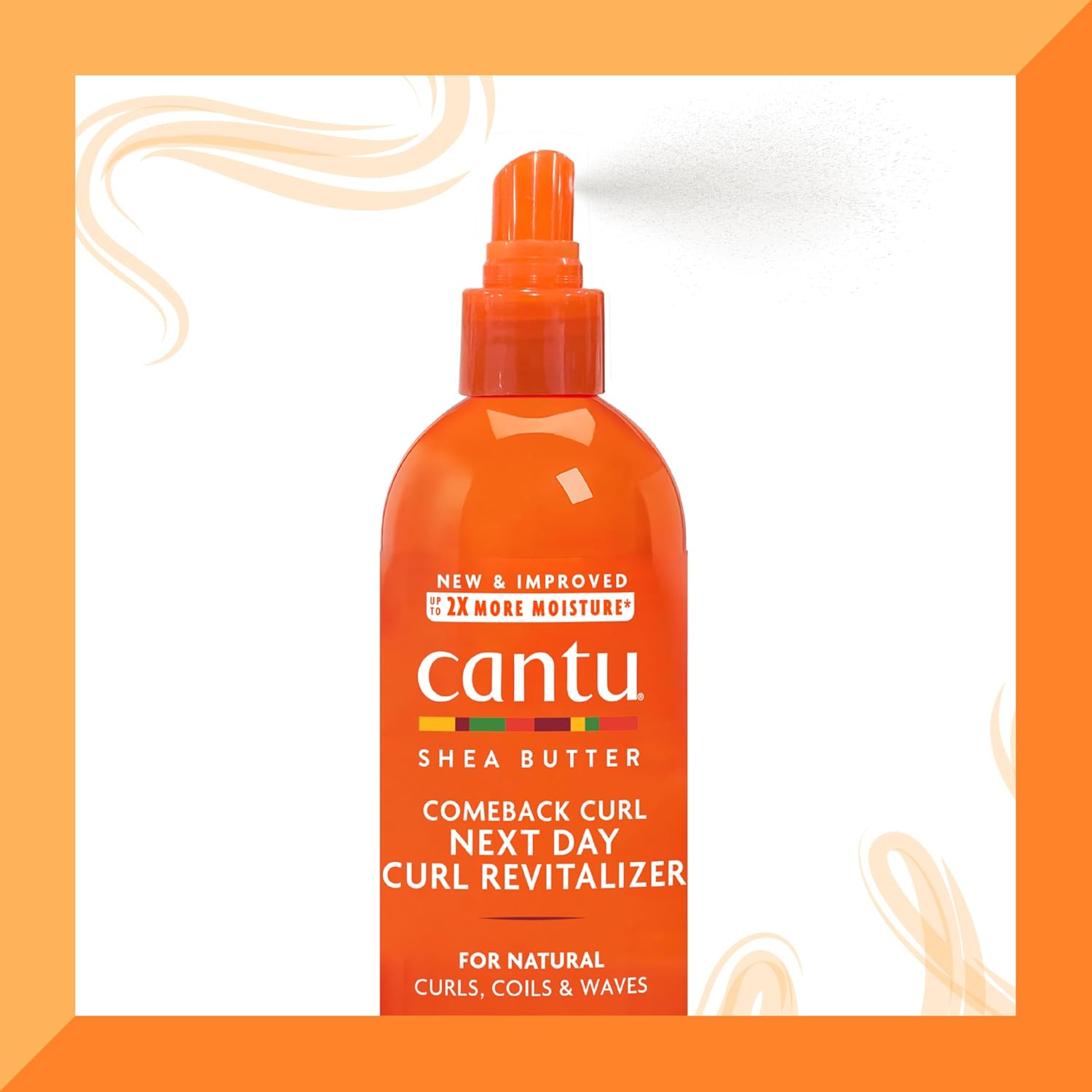 Cantu Comeback Curl Next Day Curl Revitalizer for Natural Hair with Pure Shea Butter, 12 fl oz (Pack of 3) (Packaging May Vary) : Beauty & Personal Care