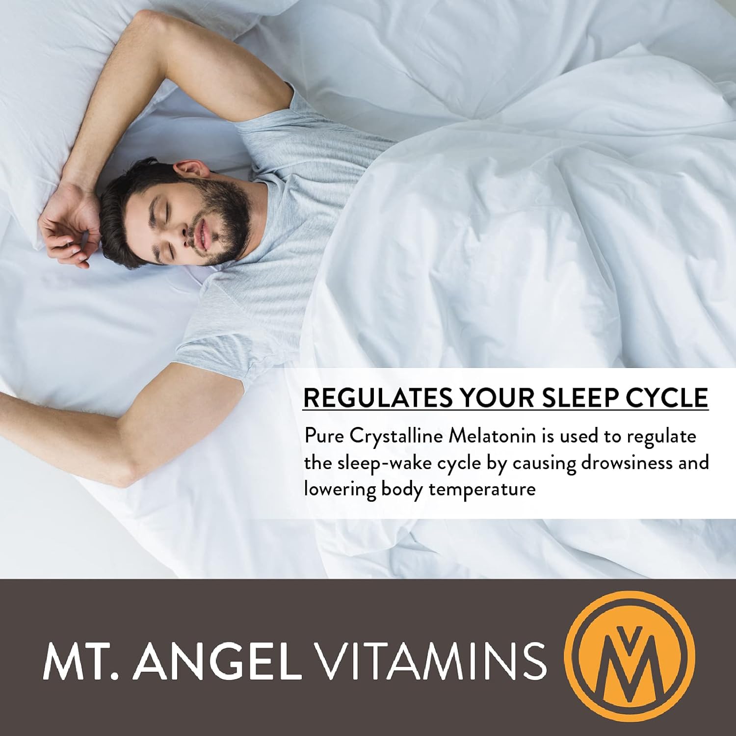 Mt. Angel Vitamins - Wake/Sleep Dots, Melatonin 1 MG (120 Dots) : Health & Household