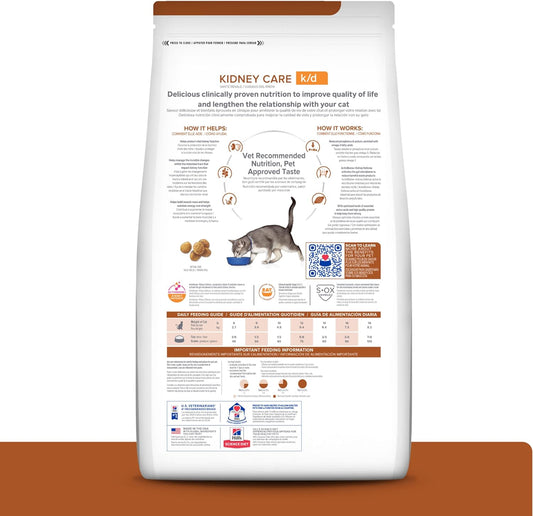 Hill'S Prescription Diet K/D Kidney Care Ocean Fish Dry Cat Food, Veterinary Diet, 8.5 Lb. Bag
