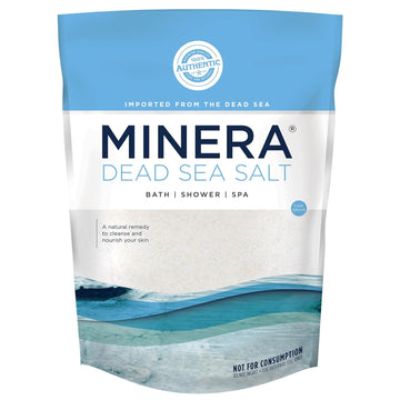 Minera Dead Sea Salt, 100% Pure & Natural, (2 X 5 Lbs.) Fine Grain (0-1.7 Mm) Bulk Bag, Easily Dissolving Dead Sea Salts For Soaking & Bathing, Skin Nourishing Fine Sea Salt, Unscented