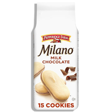 Pepperidge Farm Milano Milk Chocolate Cookies, 6 Oz Bag (15 Cookies)