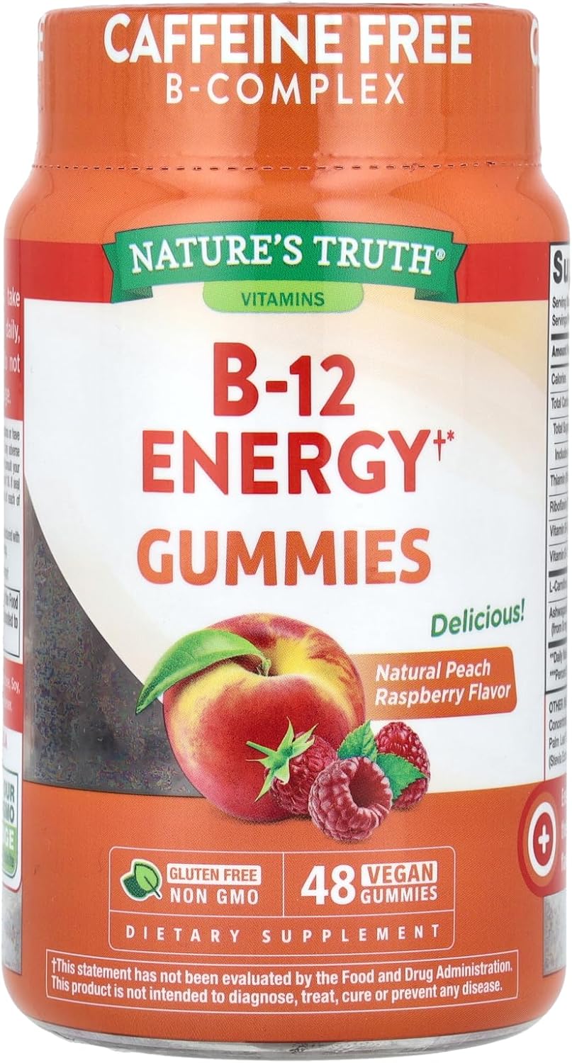 Nature'S Truth Vitamin B Complex Gummies | 48 Count | With B-Vitamins, L-Carnitine & Ashwagandha | Vegan, Non-Gmo & Gluten Free Supplement