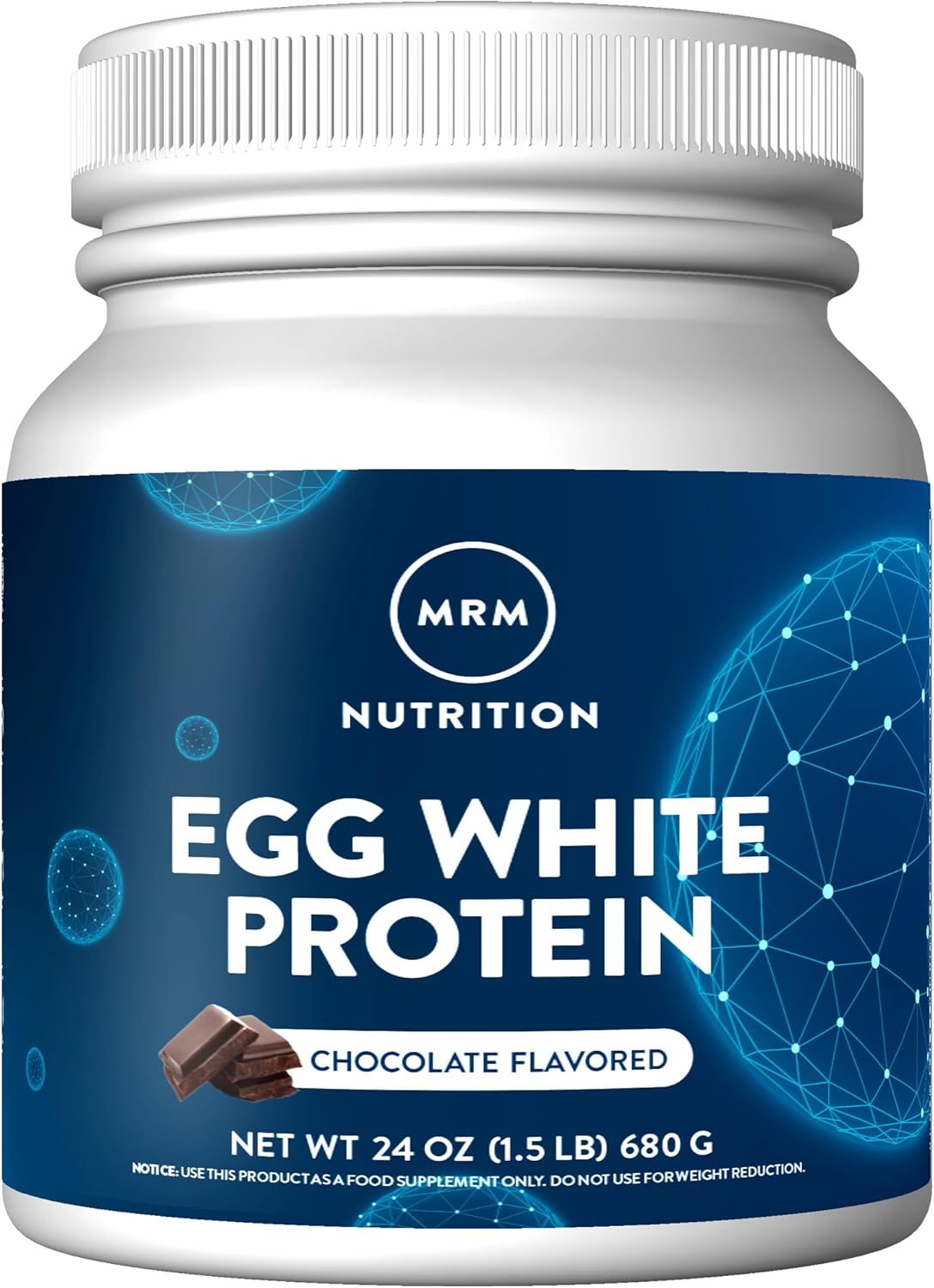 Mrm Nutrition Egg White Protein | Vanilla Flavored | 23G Fat-Free Protein | With Digestive Enzymes | Highest Biological Value | Clinically Tested | 10 Servings