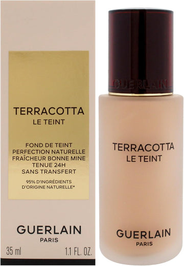 Terracotta Le Teint 24H Wear No-Transfer Foundation - 3.5N Neutral By Guerlain For Women - 1.1 Oz Foundation