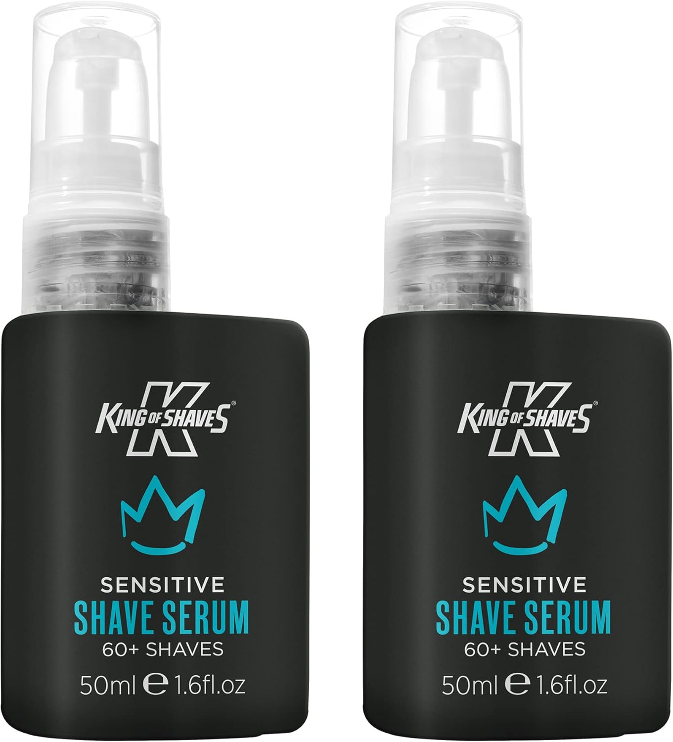 King Of Shaves Advanced Sensitive Shaving Face Serum For Men, Shaving Gel Oil Men, Pre Shave Face Serum, 2X50Ml