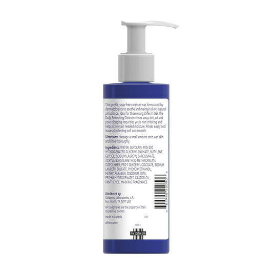 Differin Facial Cleanser By The Makers Of Differin Gel, Daily Refreshing Face Wash, Gentle Skin Care For Acne Prone Sensitive Skin, 6 Oz