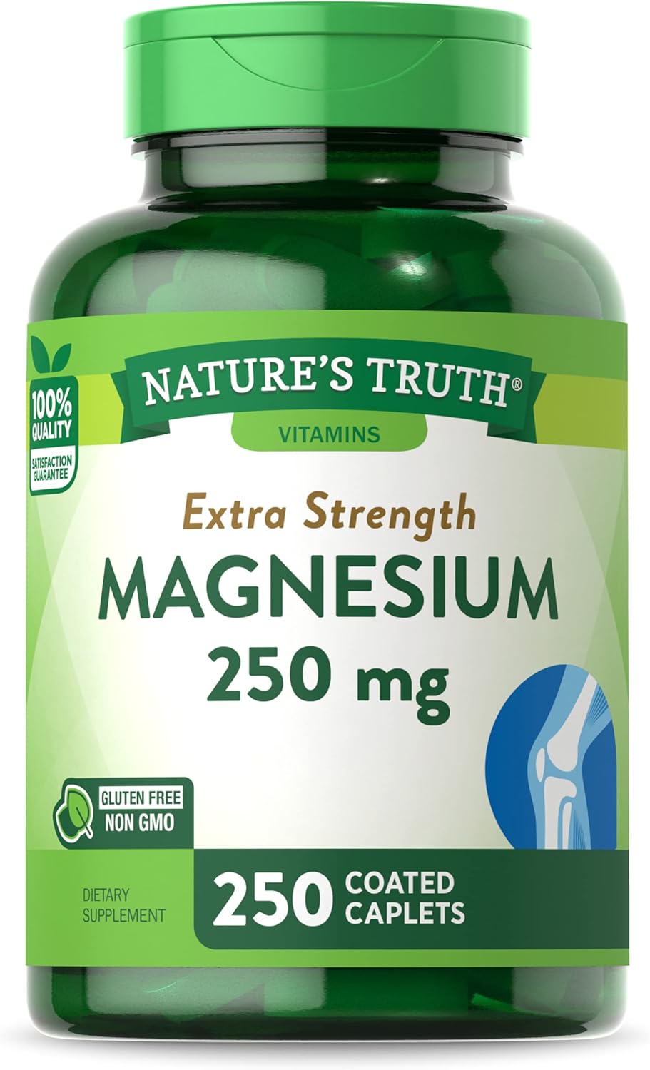 Nature'S Truth Magnesium Supplement | 250 Mg | 250 Count | Vegetarian, Non-Gmo & Gluten Free | Magnesium Oxide