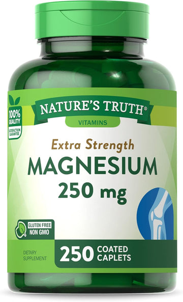 Nature'S Truth Magnesium Supplement | 250 Mg | 250 Count | Vegetarian, Non-Gmo & Gluten Free | Magnesium Oxide