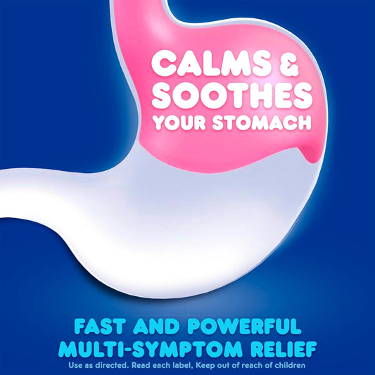 Pepto Bismol Caplets Ultra For Nausea, Heartburn, Indigestion, Upset Stomach, And Diarrhea - 5 Symptom Fast Relief, 48 Total (2 Packs Of 24)
