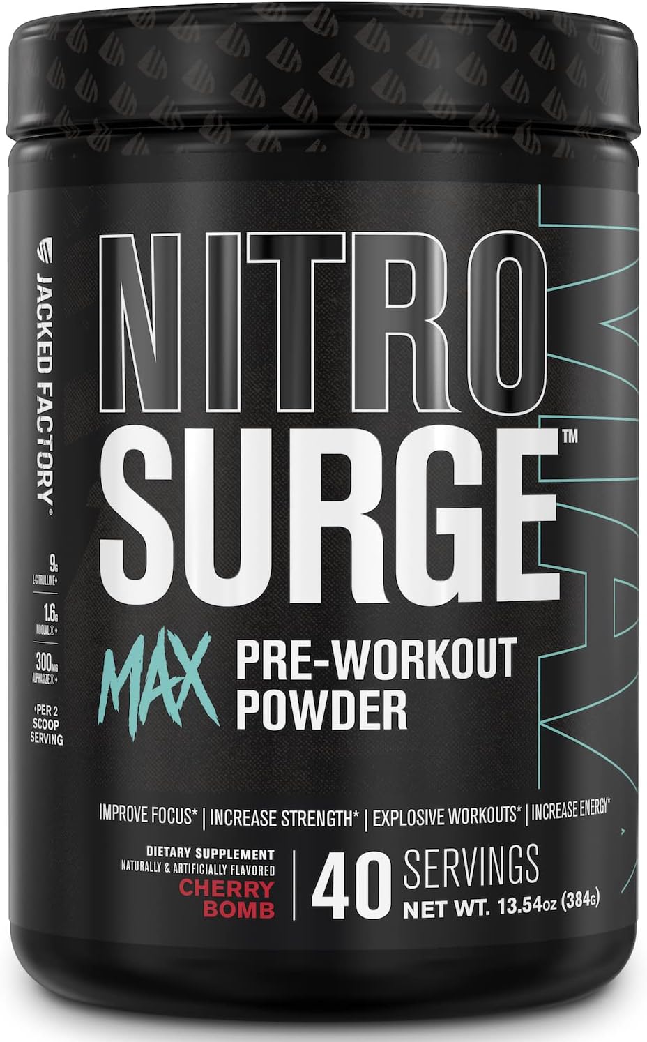 Jacked Factory Nitrosurge Max Nootropic Pre Workout Powder - Premium P