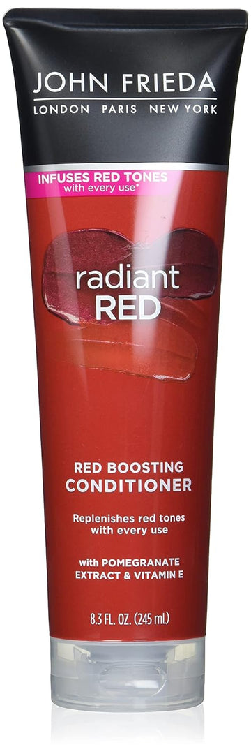 John Frieda Radiant Red Red Hair Conditioner, Daily Deep Conditioner, With Pomegranate And Vitamin E, Helps Replenish Red Hair Tones, 8.3 Ounce (2 Pack)