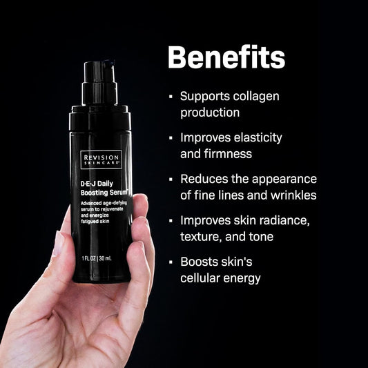 Revision Skincare D·E·J Daily Boosting Serum™, Advanced Age Defying Serum To Rejuvenate And Energize Fatigued Skin, Protect Skin'S Energy, Support Skin Firmness And Elasticity