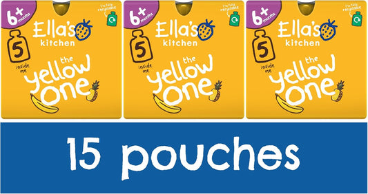 Ella'S Kitchen The Purple One Smoothie Fruits Multipack 3 X 90 G (Pack Of 5)