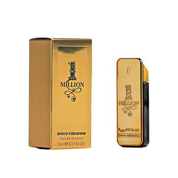 Paco Rabanne 1 Million Perfume For Men – Mini Eau De Toilette Splash, 0.17 Fl Oz