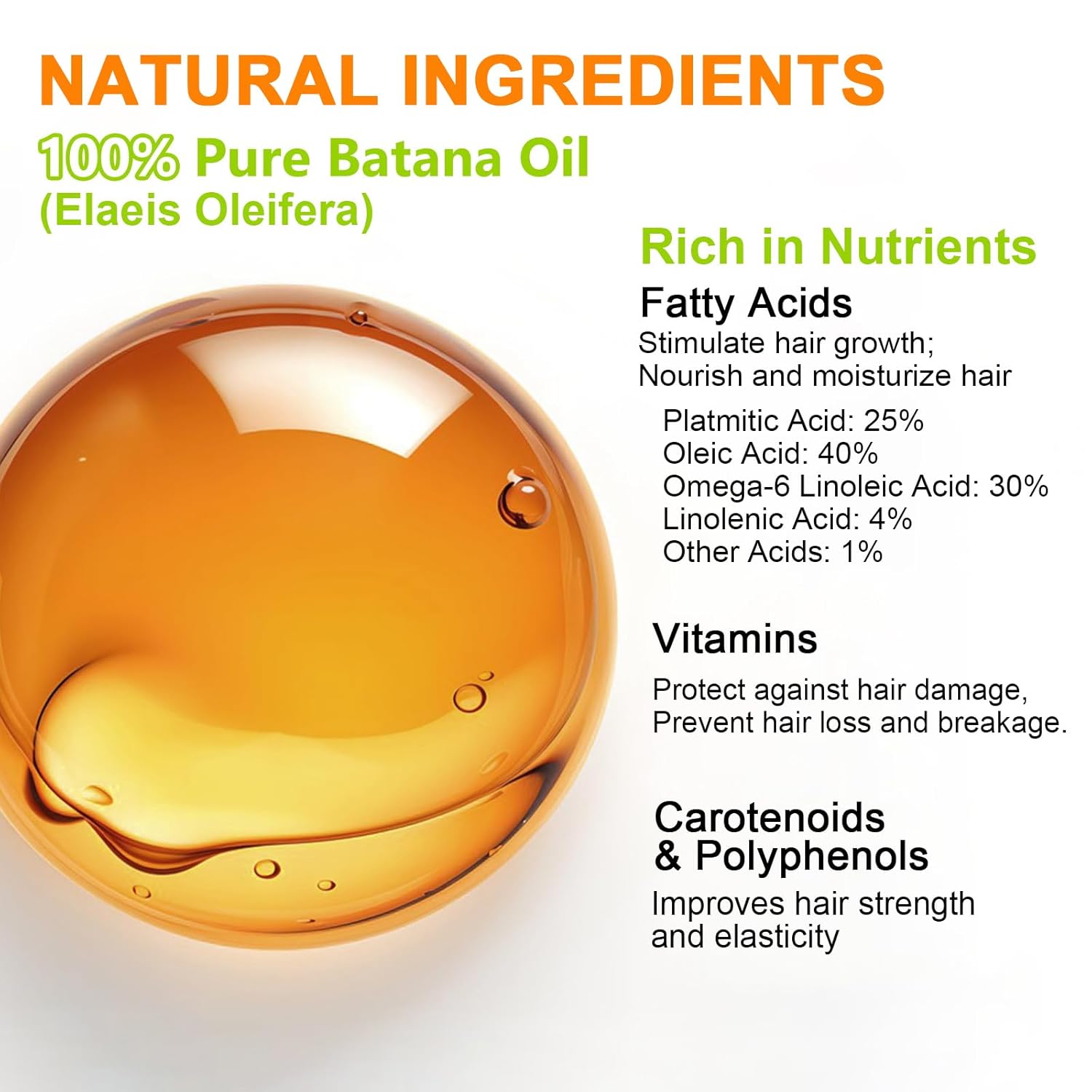 Misich Dr Sebi Raw Batana Oil, 100% Natural Organic Hair Growth Oil For Men & Women, Sourced From Honduras, Pure, Unrefined, Enhances Thickness, Prevent Hair Loss 4 Oz