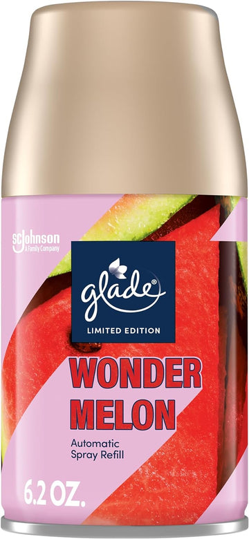 Glade Automatic Spray Refill, Air Freshener for Home and Bathroom, Wonder Melon, 6.2 Oz