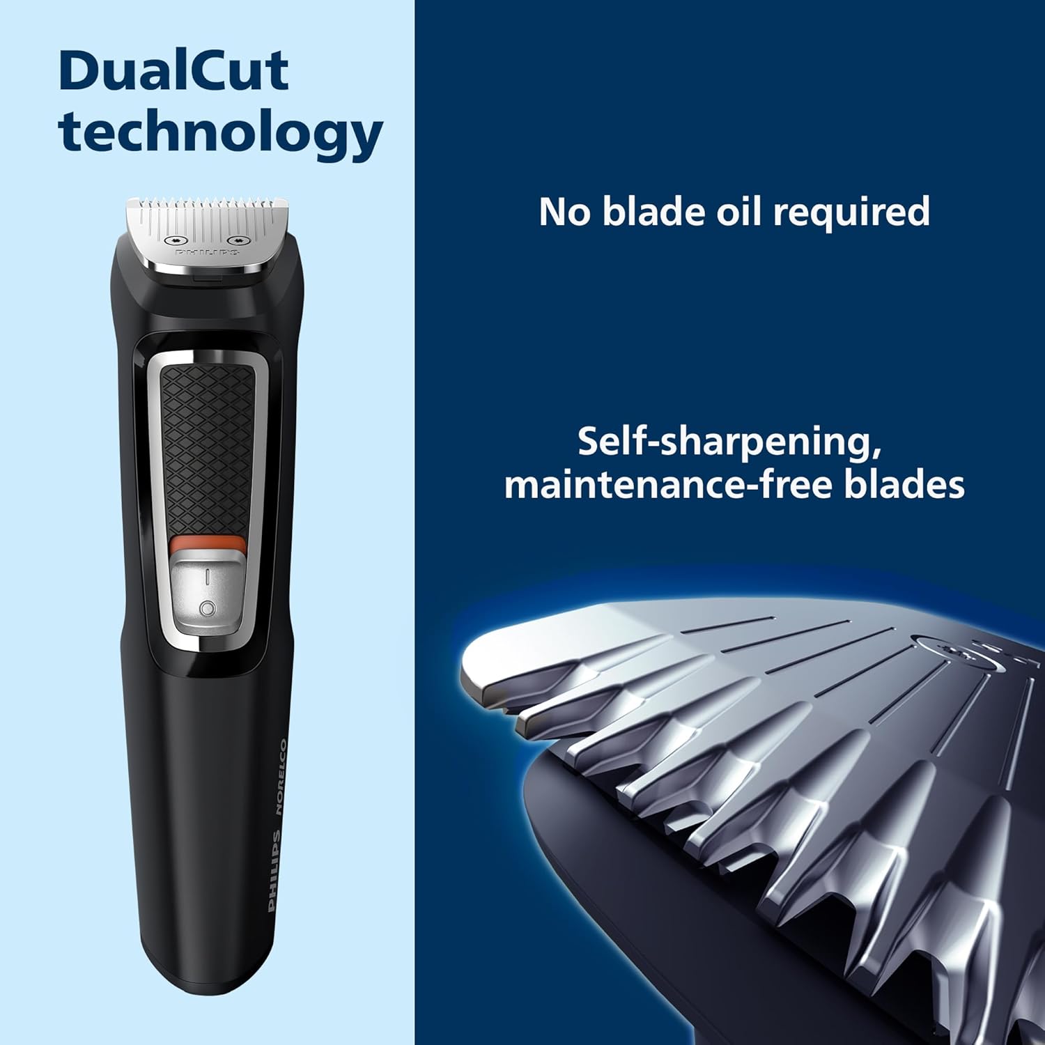 Norelco Philips Multigroomer All-In-One Trimmer Series 3000, 13 Piece Mens Grooming Kit, For Beard, Face, Nose, And Ear Hair Trimmer And Hair Clipper, No Blade Oil Needed, Mg3750/60 : Beauty & Personal Care
