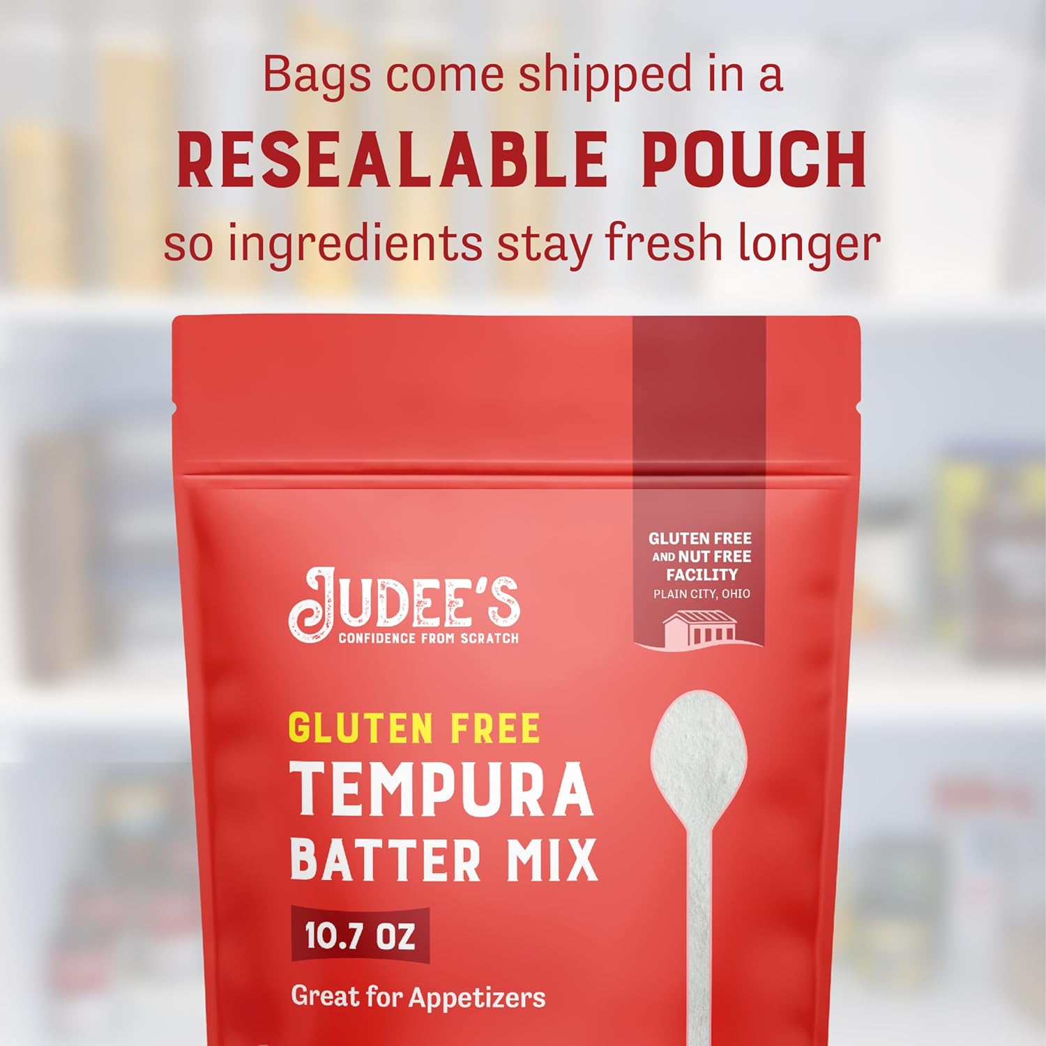 Judee's Tempura Batter Mix - 10.7 oz - Delicious and 100% Gluten Free - Crispy Coating for Vegetables, Shrimp, and Proteins - Easy to Prepare, Just Add Water : Grocery & Gourmet Food