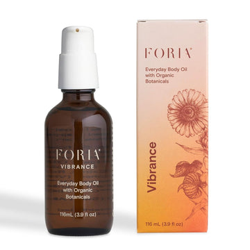 Foria Everyday Body Oil | Organic, All-Natural Hydration For Radiant Skin With Jojoba Oil, Castor Oil, Calendula, & Rosehip | Massage & Moisturize | 3.9 Fl Oz