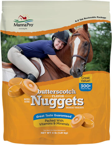 Manna Pro Bite-Size Butterscotch Flavored Nuggets, 4 Lb