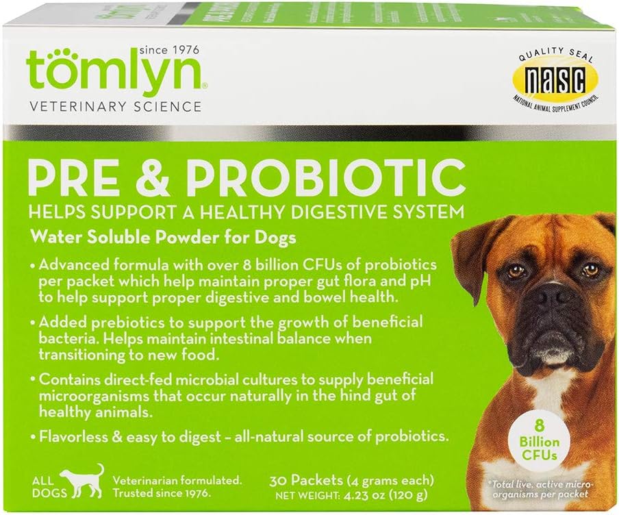 Tomlyn Pre & Probiotic Powder for Dogs, 30ct