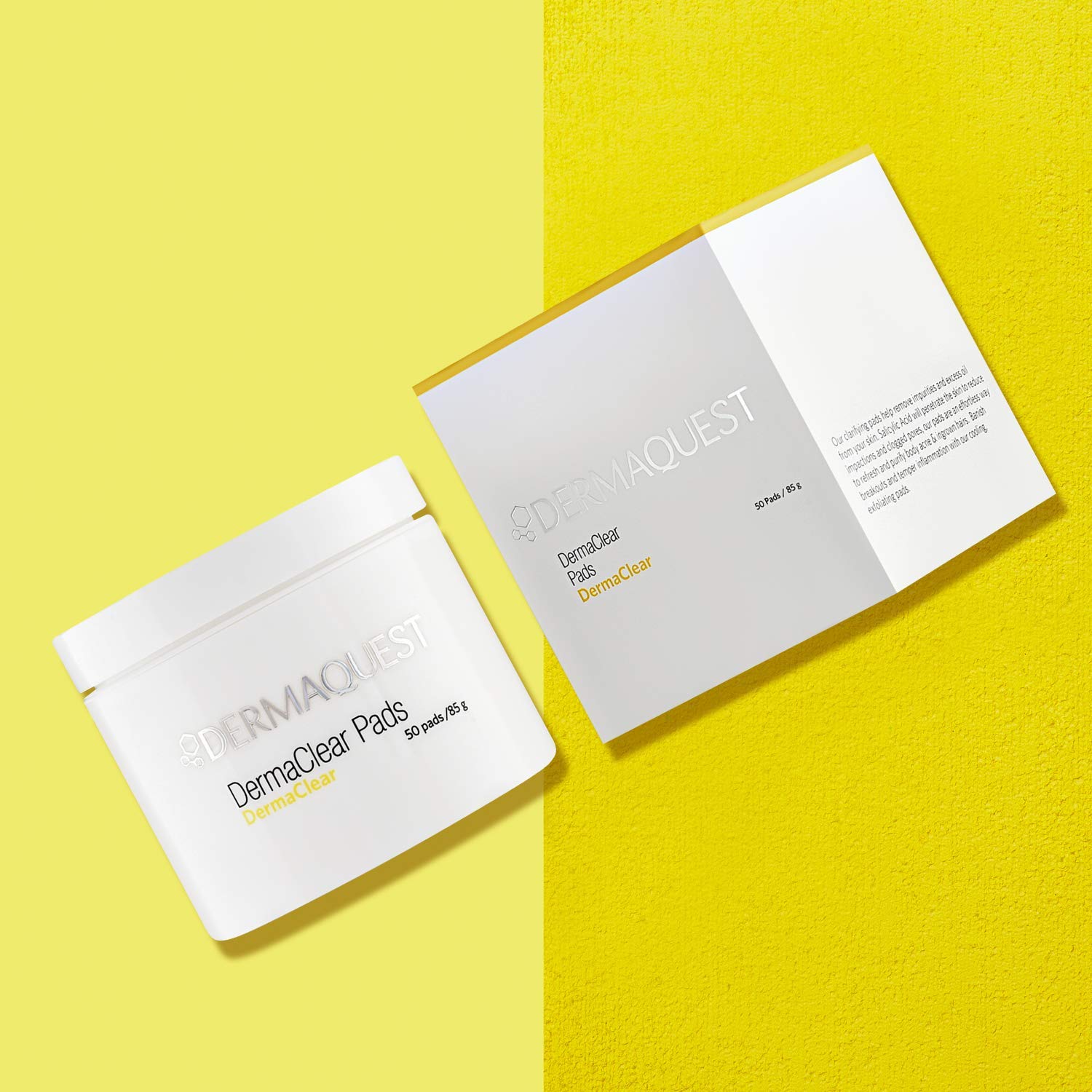 Dermaquest Dermaclear Pads - Salicylic Acid Acne Treatment For Adults & Teens - Acne Wipes For Face, Neck, Chest, & Back (50 Pads) : Beauty & Personal Care