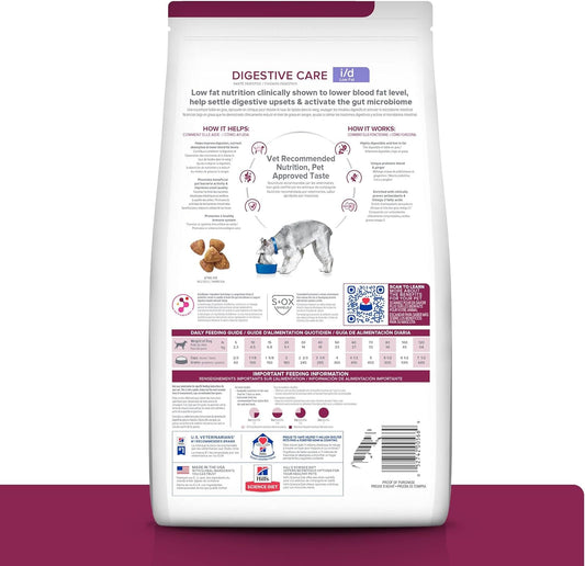 Hill'S Prescription Diet I/D Low Fat Digestive Care Chicken Flavor Dry Dog Food, Veterinary Diet, 27.5 Lb. Bag