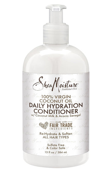 Sheamoisture Daily Hydrating Conditioner For All Hair Types 100% Virgin Coconut Oil Sulfate-Free 13 oz (Packaging May Vary)