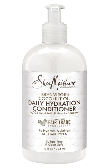 Sheamoisture Daily Hydrating Conditioner For All Hair Types 100% Virgin Coconut Oil Sulfate-Free 13 Oz (Packaging May Vary)