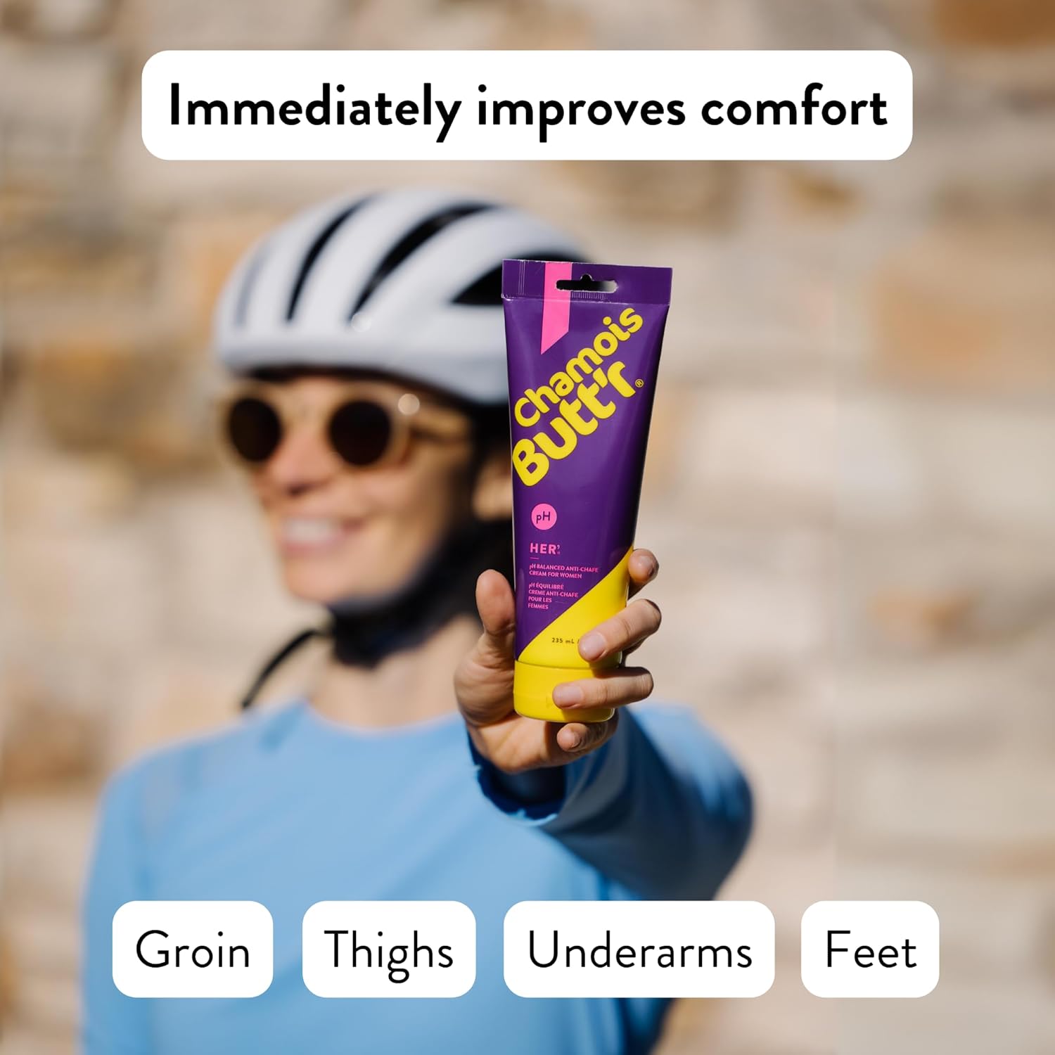 Chamois Butt'R Her' Anti-Chafe Cream, 8 Ounce Tube : Sports & Outdoors