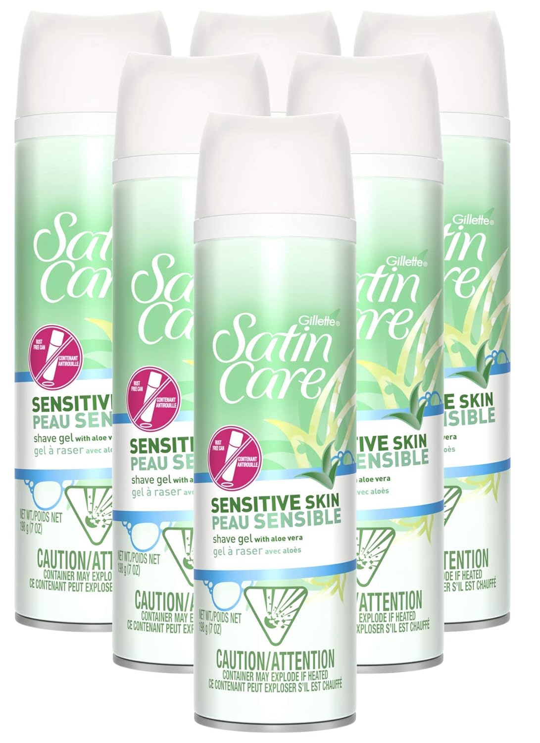 Satin Care Sensitive Skin Shave Gel For Women 7 Oz