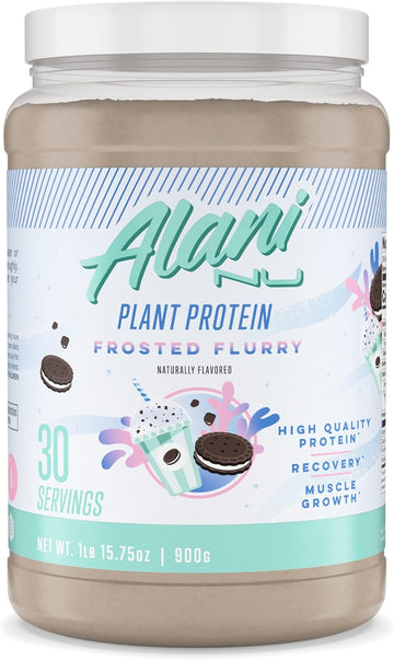 Alani Nu Plant-Based Protein Powder Frosted Flurry | 17g Vegan Protein | Meal Replacement Powder | No Sugar Added | Low Fat, Low Carb, Dairy Free, Pea Protein Isolate Blend | 30 Servings