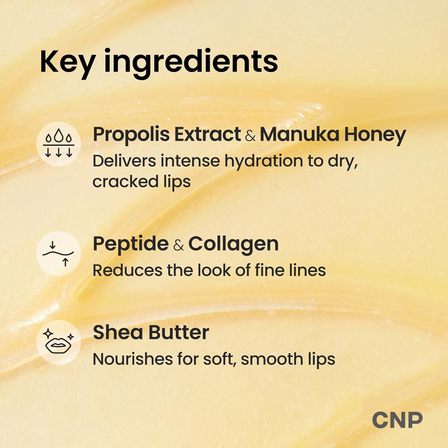 CNP Honey Lip Butter (0.5 fl.oz / 15ml) - Propolis Lipcerin™, Hydrating Overnight Manuka Lip Balm & Mask, 12hrs Long-lasting Moisture, Gentle Exfoliation, Hygienic Twist Dispenser, Korean Skin Care : Beauty & Personal Care