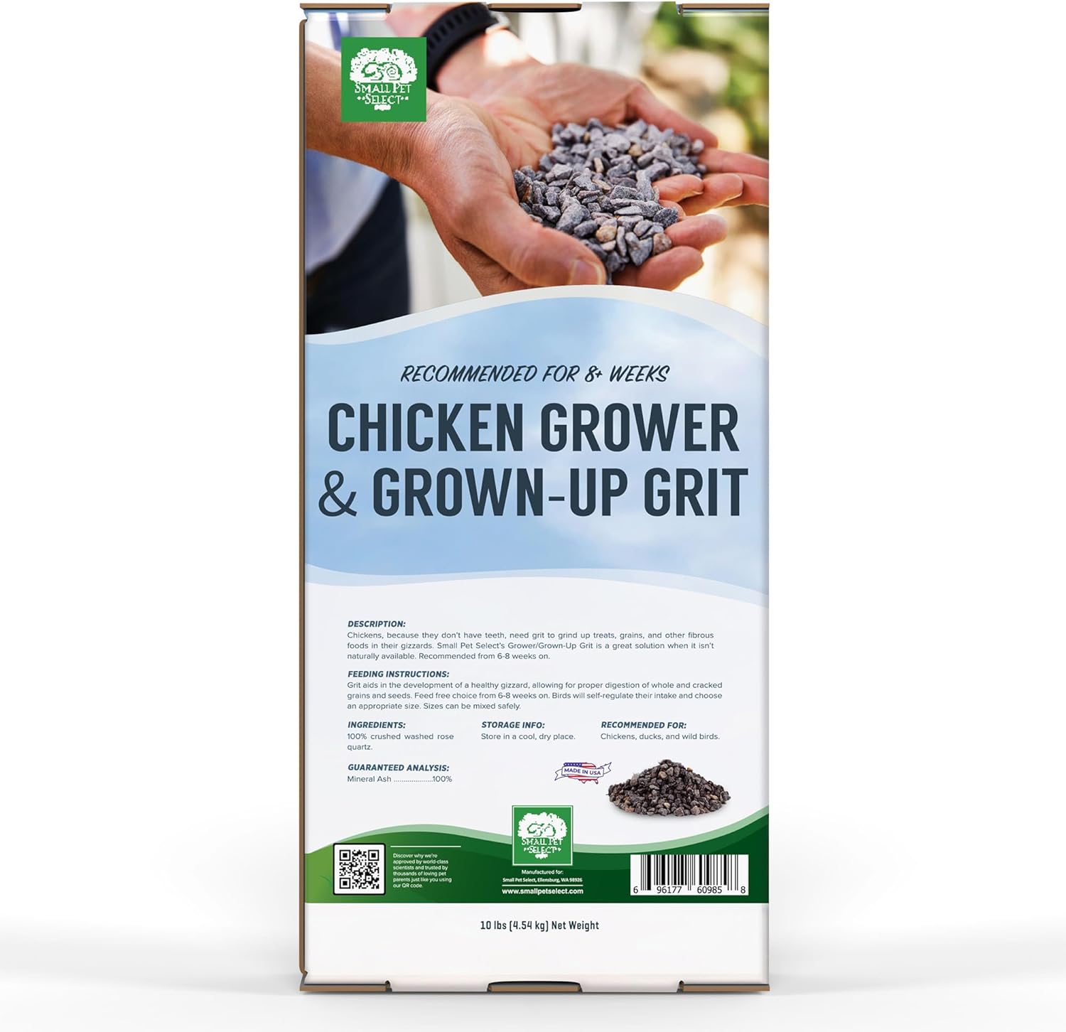 Small Pet Select-Grower/Grown-Up Chicken Grit (6+ weeks), 10LB : Pet Supplies