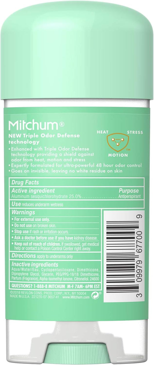 Mitchum Women Gel Antiperspirant Deodorant, Shower Fresh, 3.4Oz