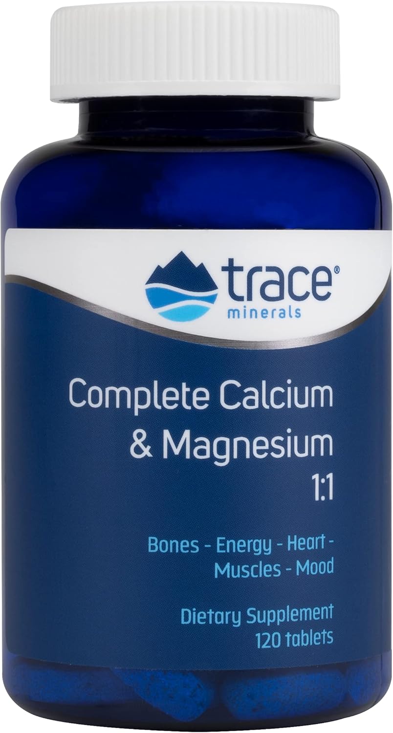 Trace Minerals Complete Cal/Mag 1:1, Tablets, 120-Count