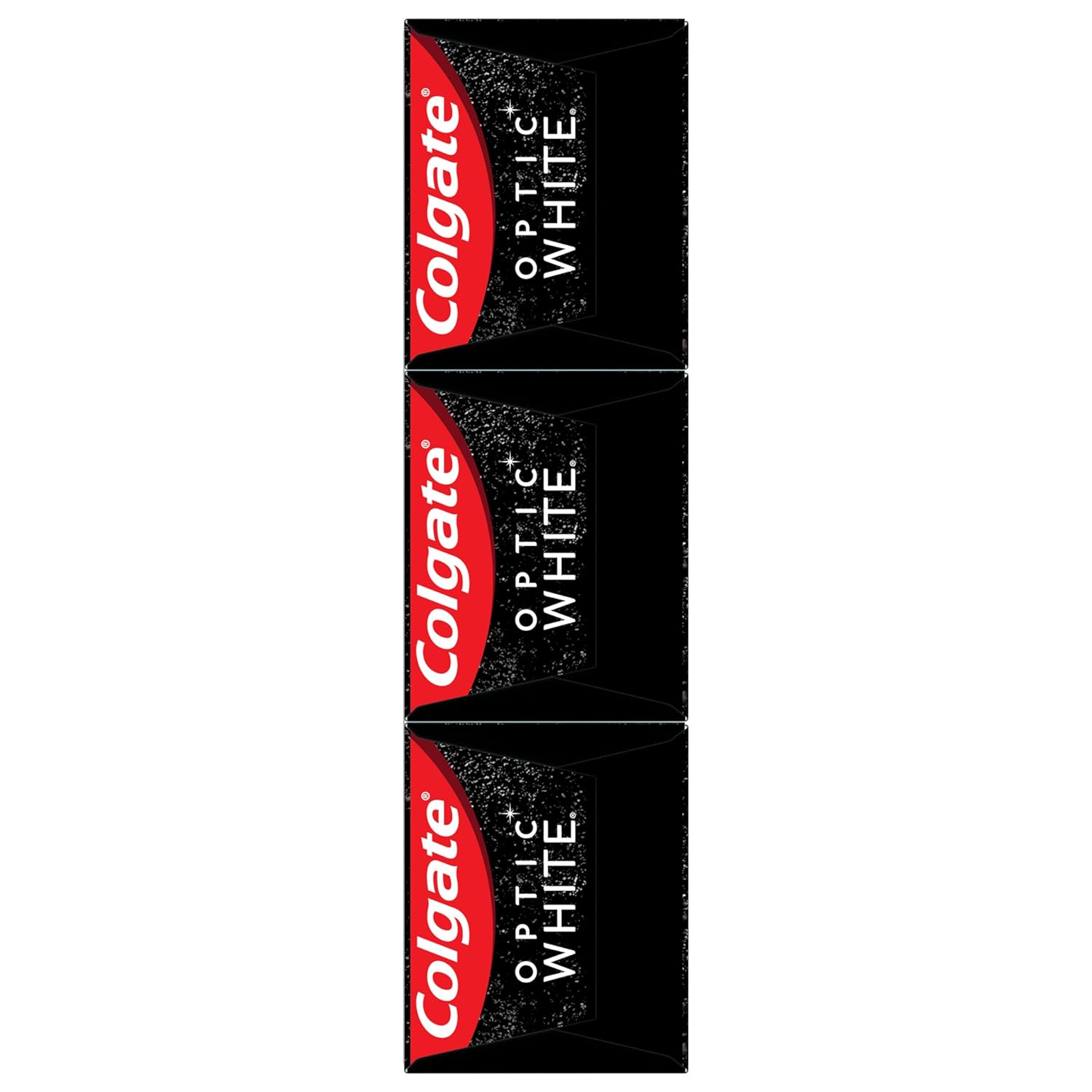 Colgate Optic White with Charcoal Whitening Toothpaste, Cool Mint Flavor, Safely Removes Surface Stains, Enamel-Safe for Daily Use, Teeth Whitening Toothpaste with Fluoride, 3 Pack, 4.2 Oz Tube : Health & Household